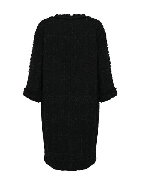 Abito in bouclé effetto Chanel con perle Clips | A050 971600001